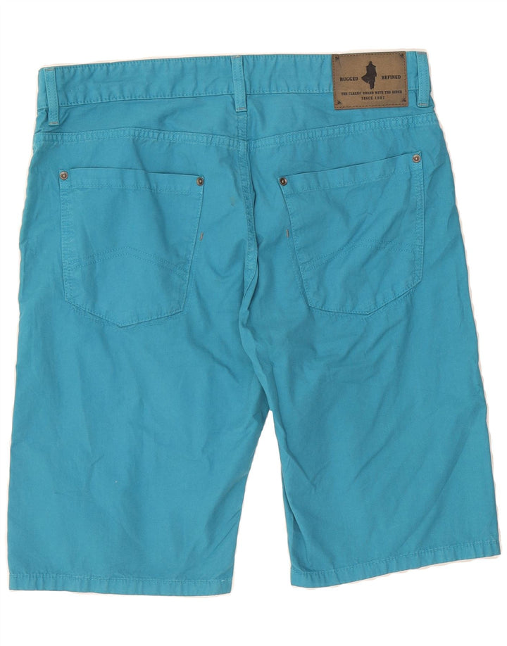 MARLBORO CLASSICS Mens Regular Fit Casual Shorts  W32 Medium  Blue Cotton Vintage Marlboro Classics and Second-Hand Marlboro Classics from Messina Hembry 