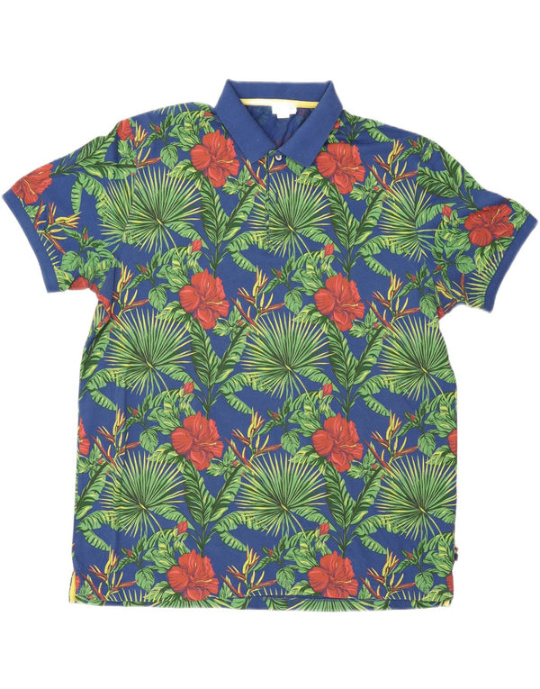 U.S. Polo Assn. Herreskjorte 3XL Blå Blomsterbomuld