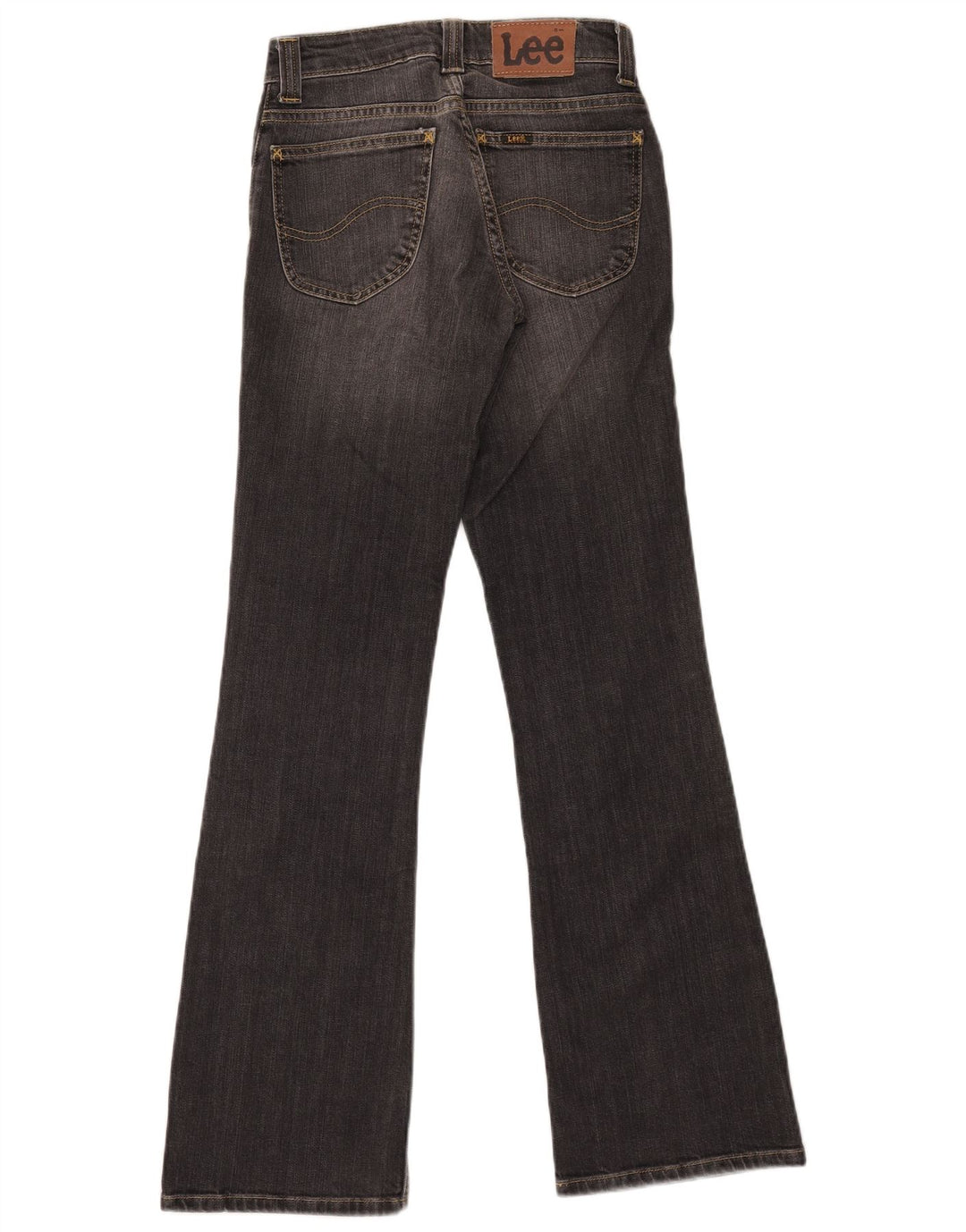 Lee Womens Desoto Bootcut Jeans W27 L33 Grey Cotton