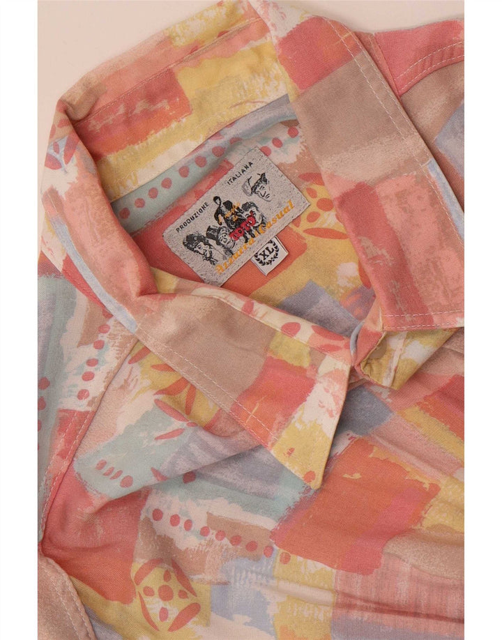 Camisa masculina Azzurra XL patchwork multicolorido