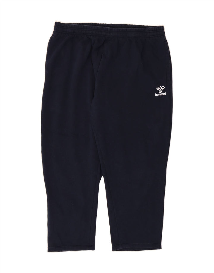 HUMMEL Mens Tracksuit Trousers XL Navy Blue Cotton Vintage Hummel and Second-Hand Hummel from Messina Hembry 