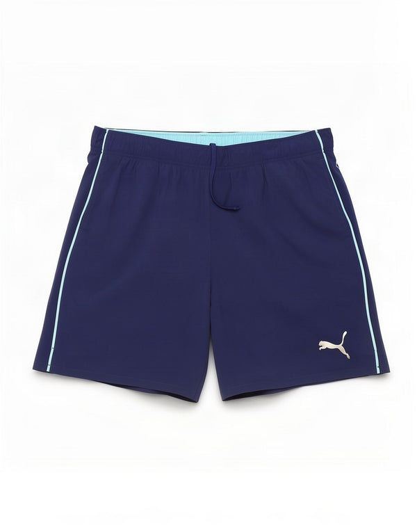 Pantaloncini sportivi da uomo Puma 2XL poliestere blu navy