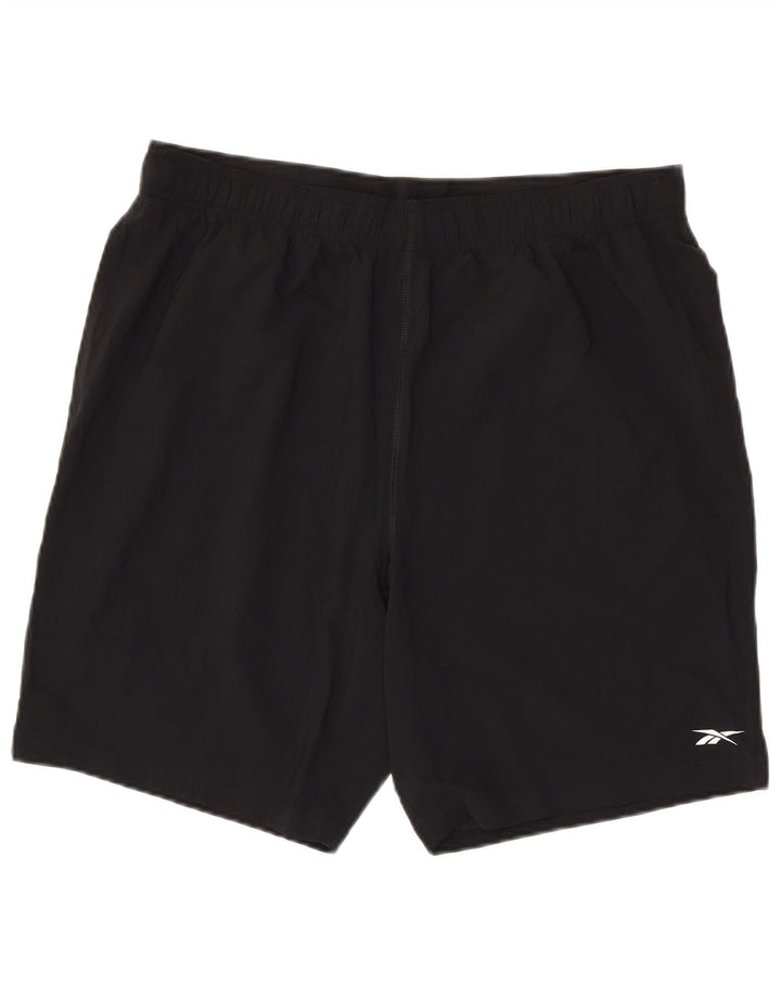 Reebok Mens Sport Shorts XL  Black Polyester