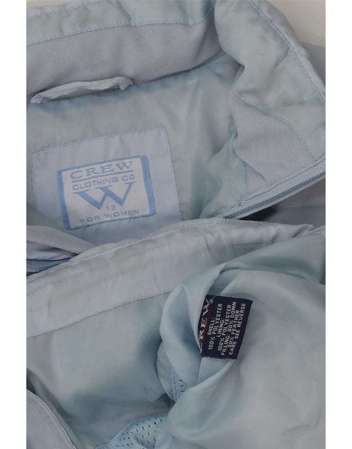 Crew Clothing Womens Padded Jacket UK 12 Medium Blue Polyester