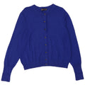 Marks & Spencer Damen-Cardigan-Pullover UK 14 Mittelblaue Viskose