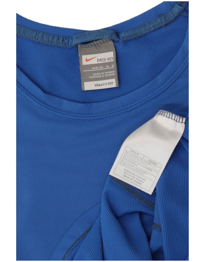 Nike Womens Vest Top US 8/10 Medium Blue Polyester