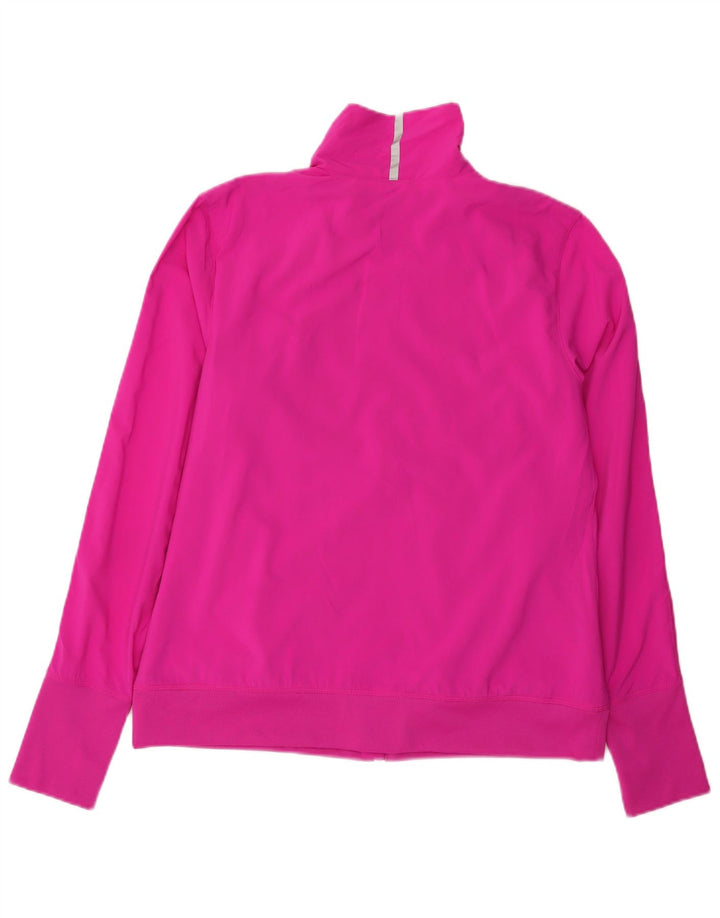 Fila Womens Tracksuit Top Jacket UK 16 Large Pink Polyester