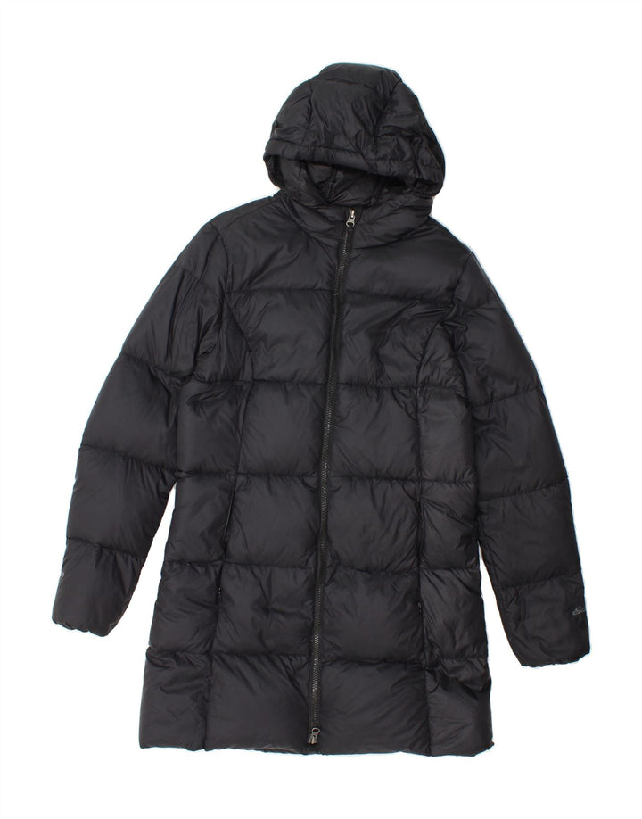 EDDIE BAUER Womens Hooded Padded Coat UK 10 Small Black Polyester Vintage Eddie Bauer and Second-Hand Eddie Bauer from Messina Hembry 