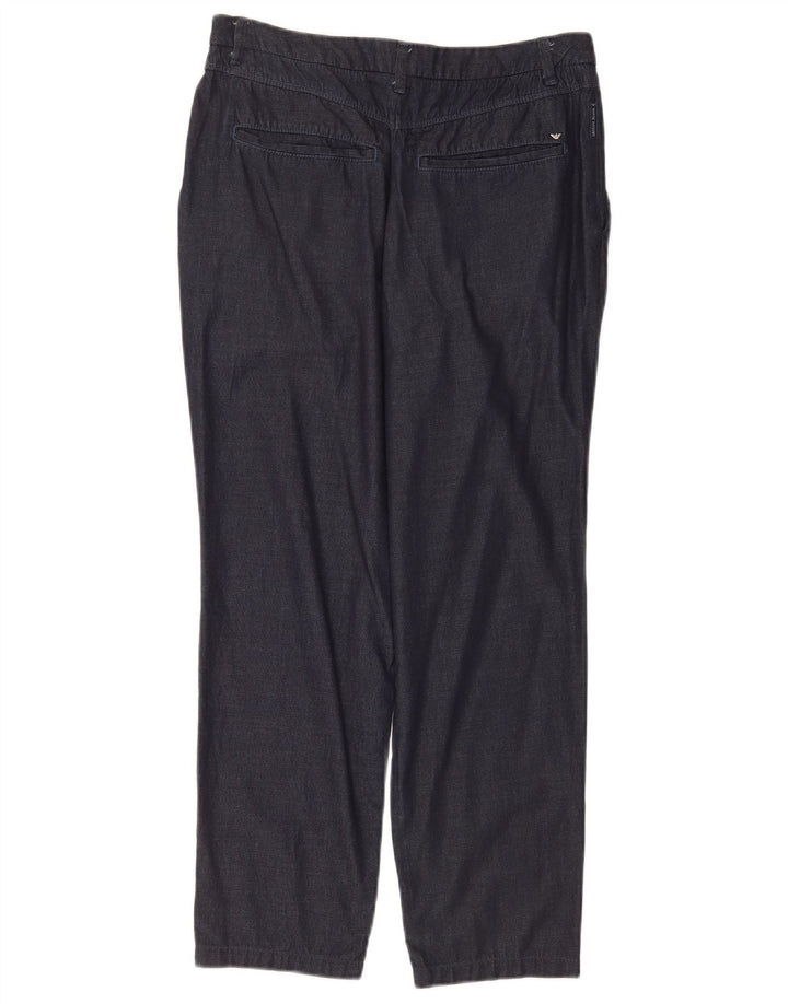 Armani Dame Straight Jeans IT 40 Small W30 L25 Navy Blue