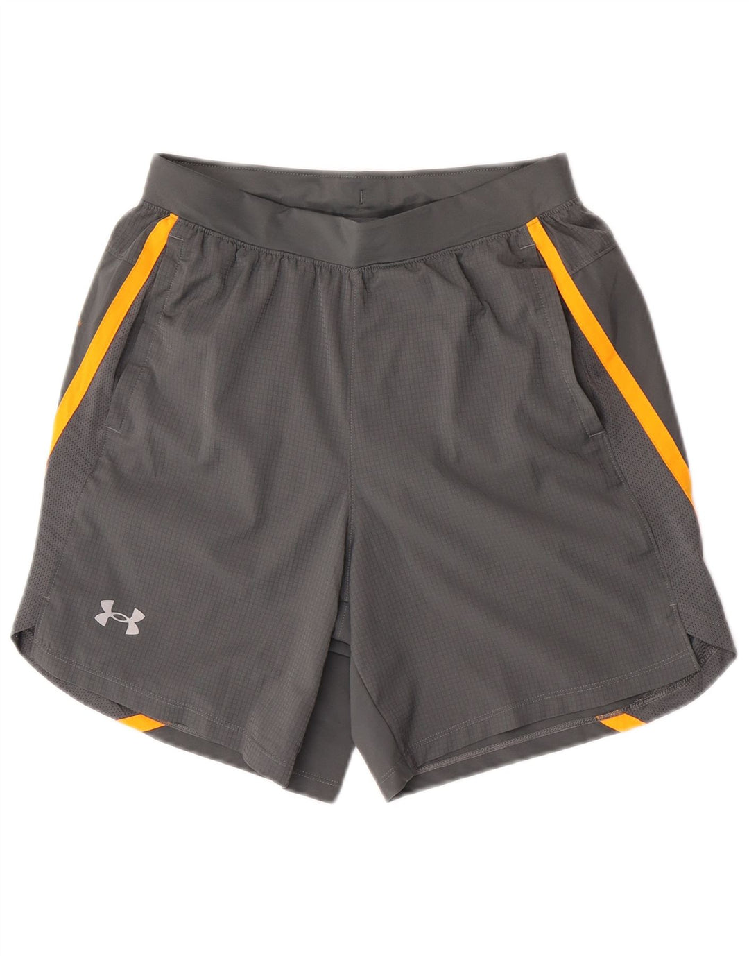 Pantaloncini sportivi grafici da uomo Under Armour Poliestere color block grigio medio