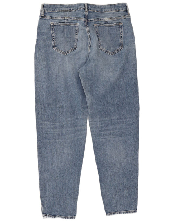 Marks & Spencer Γυναικεία Mom Tapered Jeans UK 16 Large W32 L28 Blue Cotton