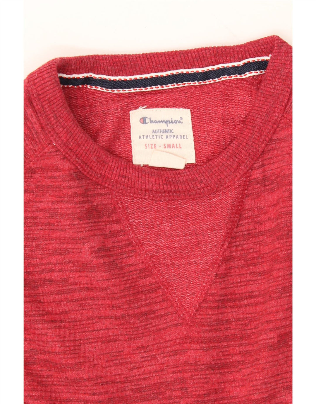 CHAMPION Mens Sweatshirt Jumper Small Red Flecked Cotton Vintage Champion and Second-Hand Champion from Messina Hembry 