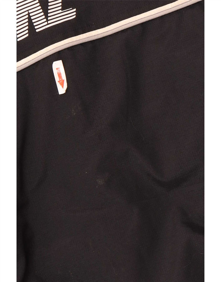 Nike Mens Graphic Hooded Windbreaker Jacket UK 42/44 Large Black Polyester