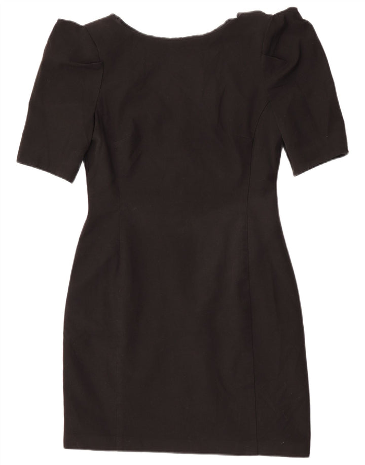 Oasis Womens Mini Sheath Dress UK 12 Medium Black Polyester