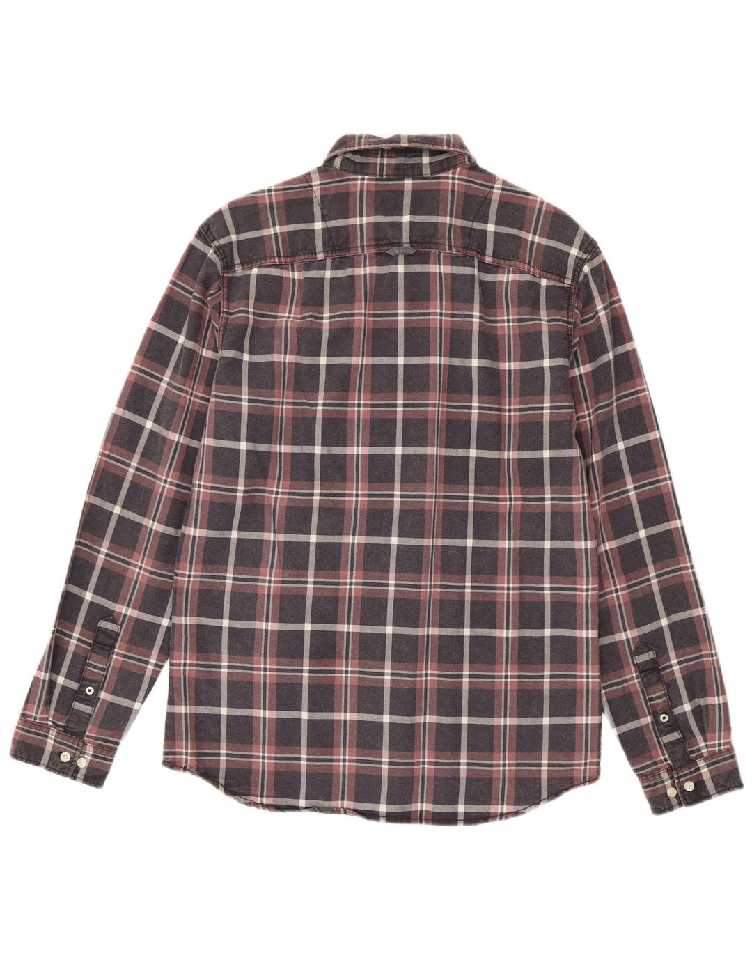 Camisa masculina Jack & Jones média xadrez multicolorida de algodão