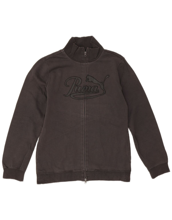 Puma Veste de survêtement graphique pour femme UK 14 Large Noir
