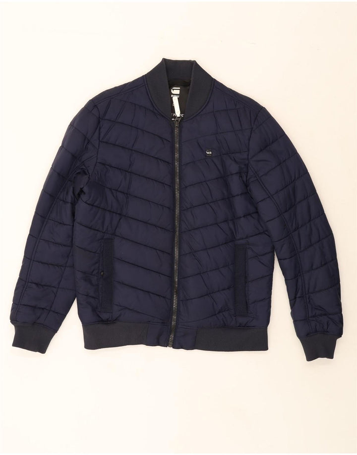 G-STAR Mens Padded Jacket UK 40 Large Navy Blue Polyamide Vintage G-Star and Second-Hand G-Star from Messina Hembry 