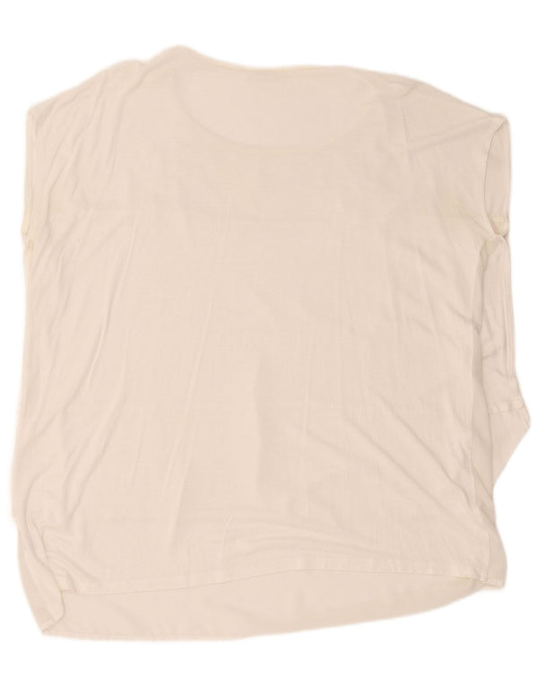 Guess Womens Sleeveless Blouse Top UK 18 XL White