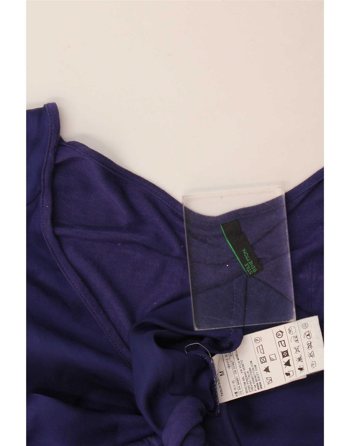 Γυναικείο φόρεμα Benetton Relaxed Fit Basic UK 14 Medium Navy Blue Viscose