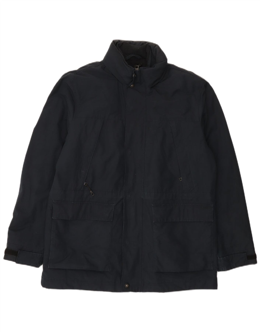 Marks & Spencer Mens Windbreaker Jacket UK 40 Large Navy Blue