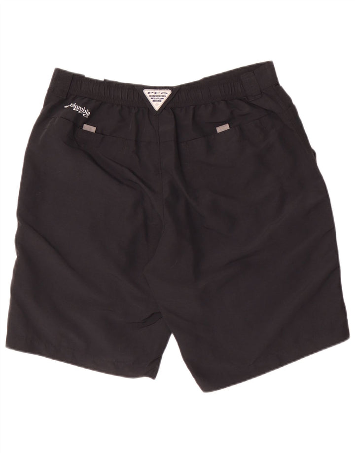 Pantaloncini cargo Columbia Omni-Shade da uomo W34 Large in poliestere nero