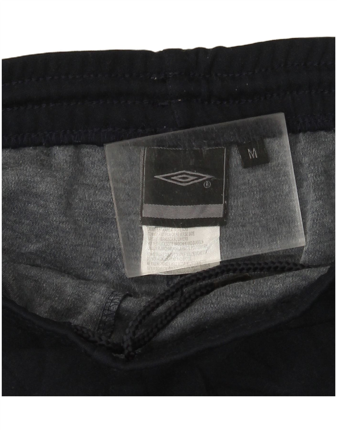 UMBRO Mens Graphic Sport Shorts Medium Navy Blue Colourblock Polyester