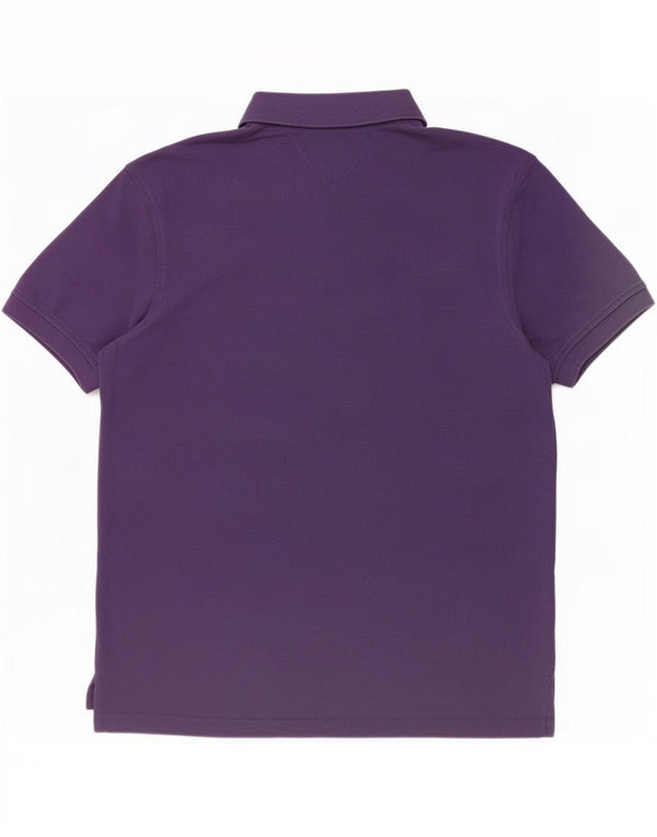 Tommy Hilfiger Polo Homme XL Violet Coton