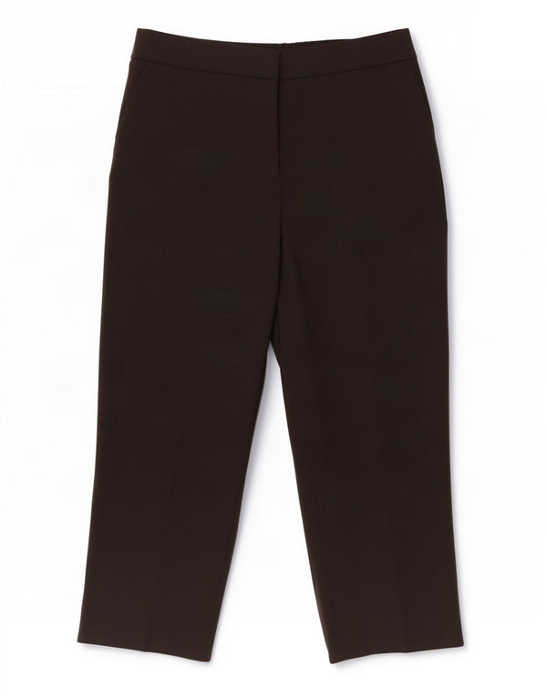 Женские прямые укороченные брюки Marks & Spencer UK 10, маленькие W28 L23, черные