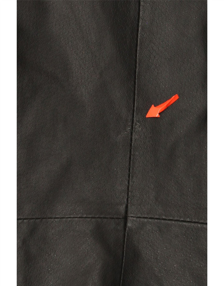 Outer Edge Dame Læderjakke UK 14 Medium Sort Læder