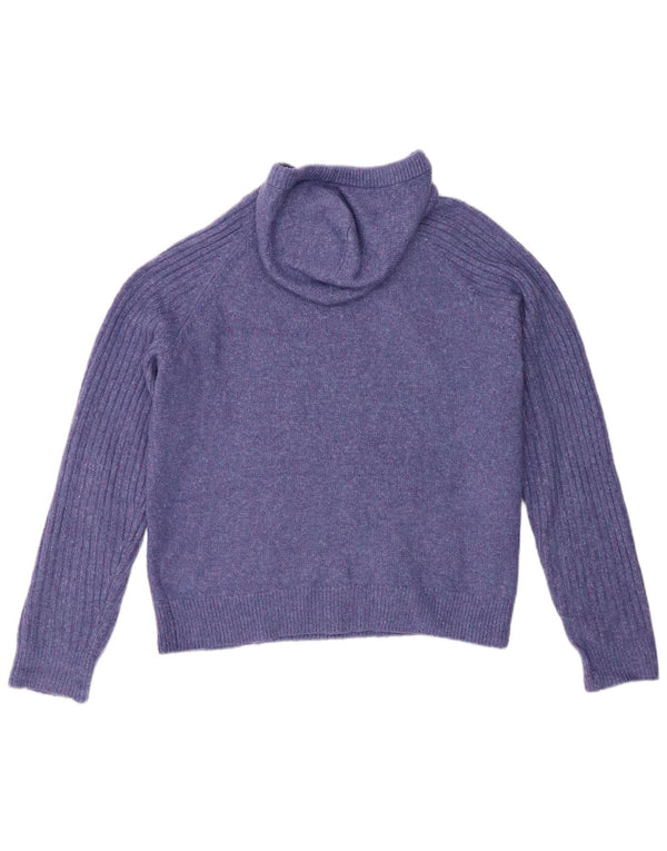 Marks & Spencer Damen-Pullover mit Kapuze, übergroß, Gr. 14, Mittelviolett