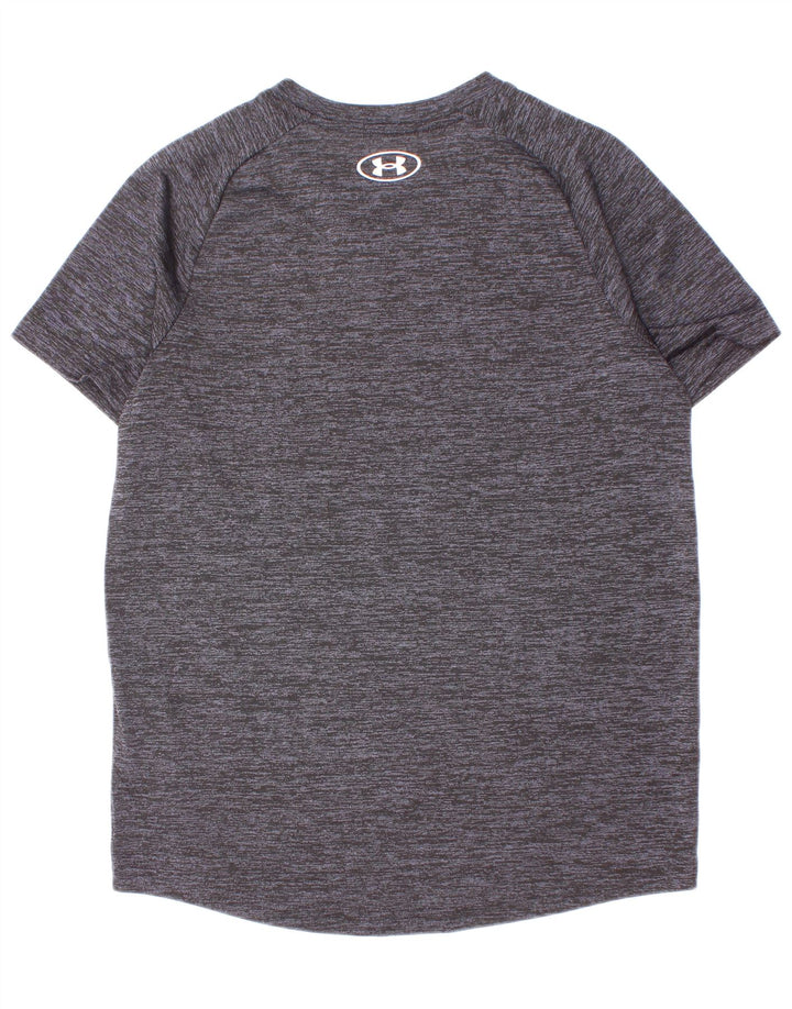 Under Armour Boys T-Shirt Top 9-10 år Medium Grey Flecked Polyester