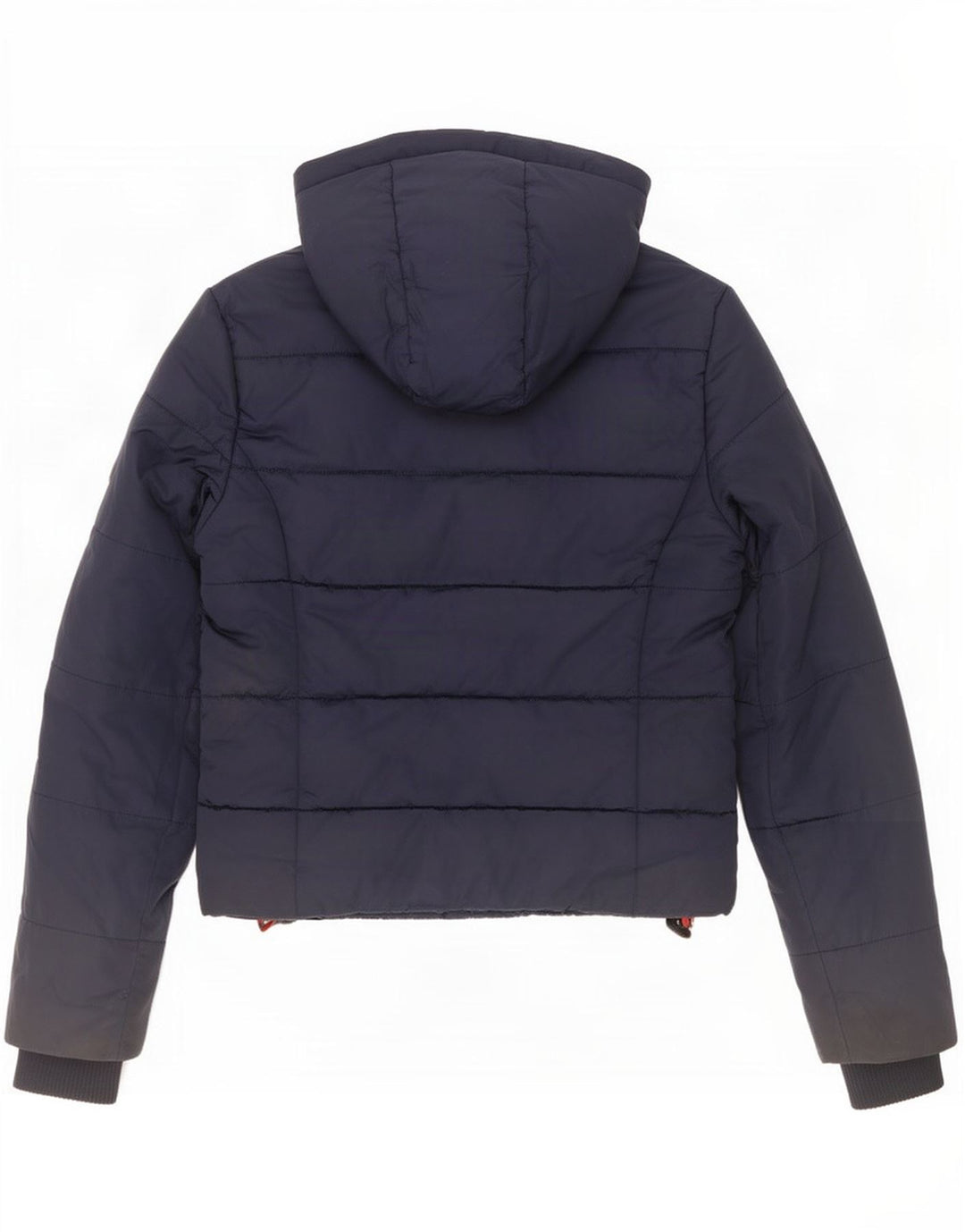 Superdry Veste matelassée à capuche pour femme UK 6 XS Bleu marine Polyester