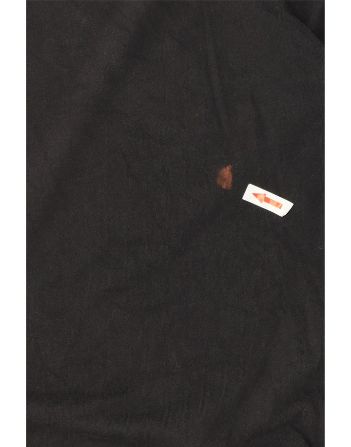 ADIDAS Mens T-Shirt Top Medium Black Cotton