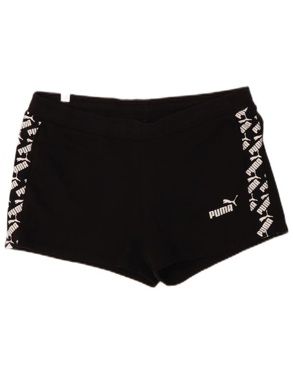 Puma Short de sport graphique pour femme UK 16 Large Noir