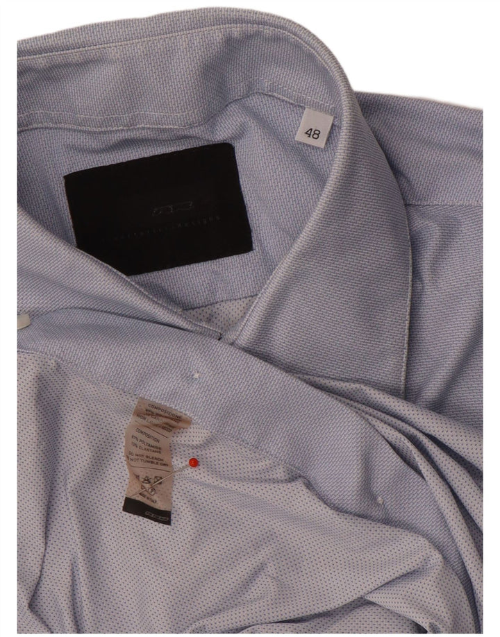 RRD Mens Shirt IT 48 Small Blue Polyamide