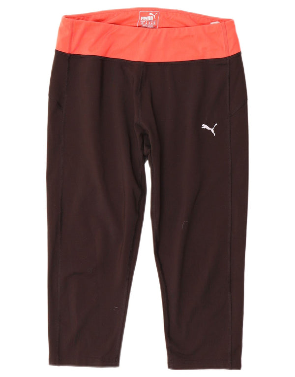 Leggings Capri da donna Puma UK 14 poliestere color block medio nero