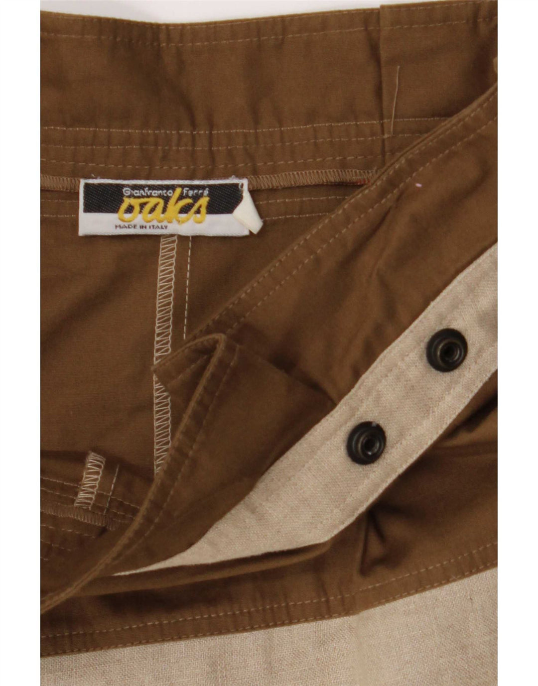 Gianfranco Ferre Casual Shorts til kvinder W28 Medium Beige Colourblock