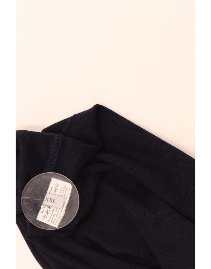 TRUSSARDI JEANS Mens Polo Shirt 2XL Navy Blue