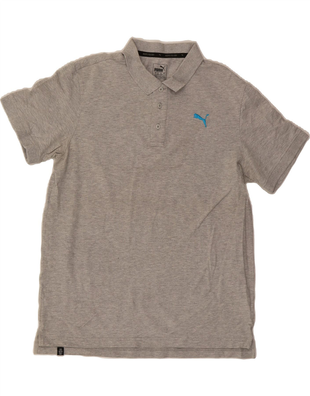 PUMA Mens Polo Shirt Large Grey Vintage Puma and Second-Hand Puma from Messina Hembry 