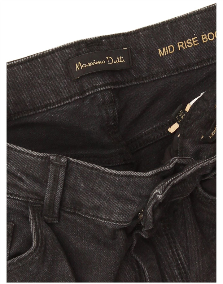 Massimo Dutti Dame Mid Rise Bootcut Jeans EU 38 Small W28 L32 Grå