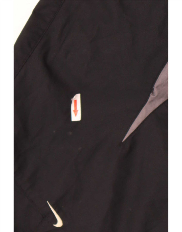 Nike Womens Tracksuit Top Jacket US 12/14 Large Black Colourblock Polyester