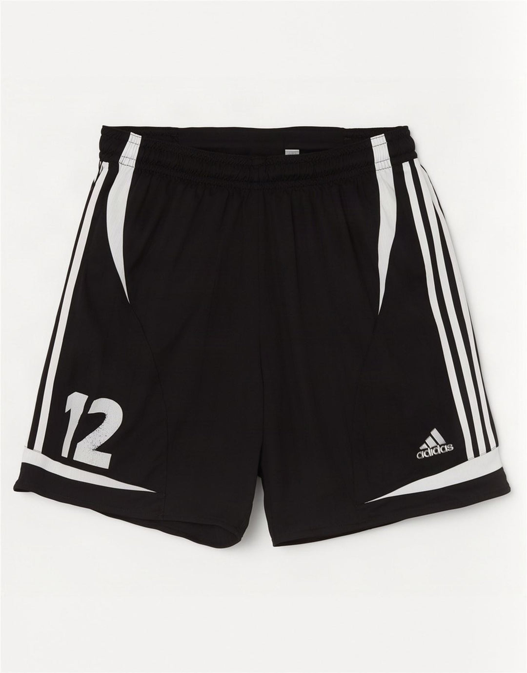 Pantaloncini sportivi grafici da uomo Adidas Medium Black Colourblock in poliestere