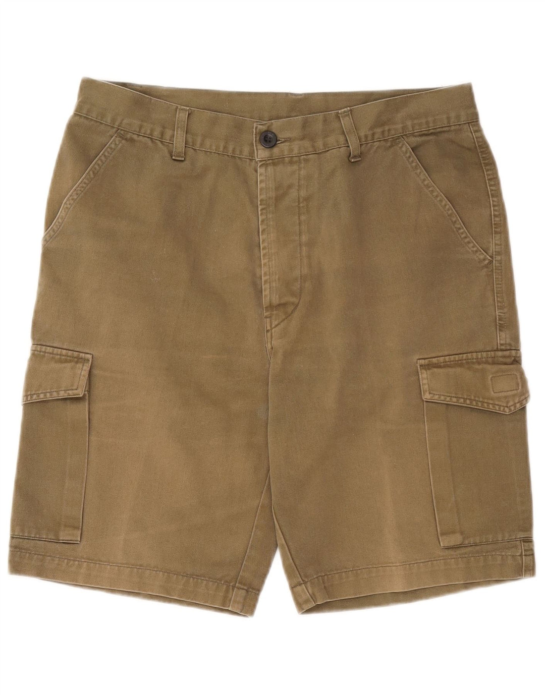 Metropolitan Mens Cargo Shorts W34 Large Khaki Cotton