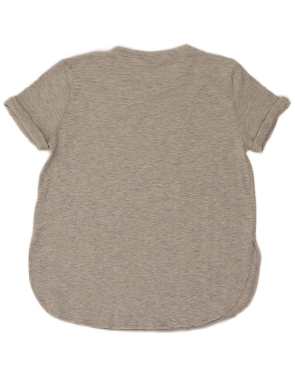 Zara Womens Trafaluc T-Shirt Top UK 12 Medium Grey Flecked