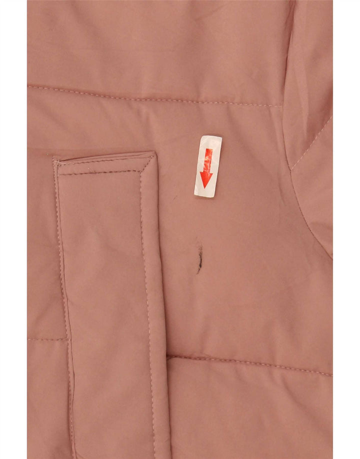 Marks & Spencer Womens Hooded Oversized Padded Coat UK 18 XL Pink Polyester