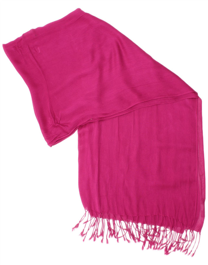 Laura Ashley Womens Rectangle Scarf One Size Pink Viscose