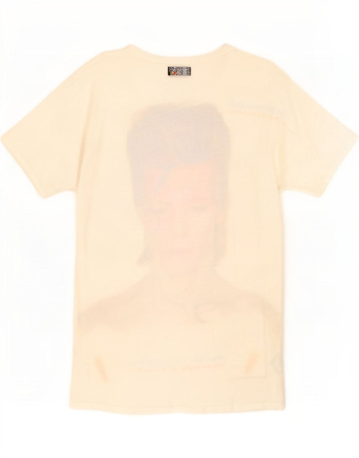 Zara Homme Graphic T-Shirt Top Coton Blanc Moyen