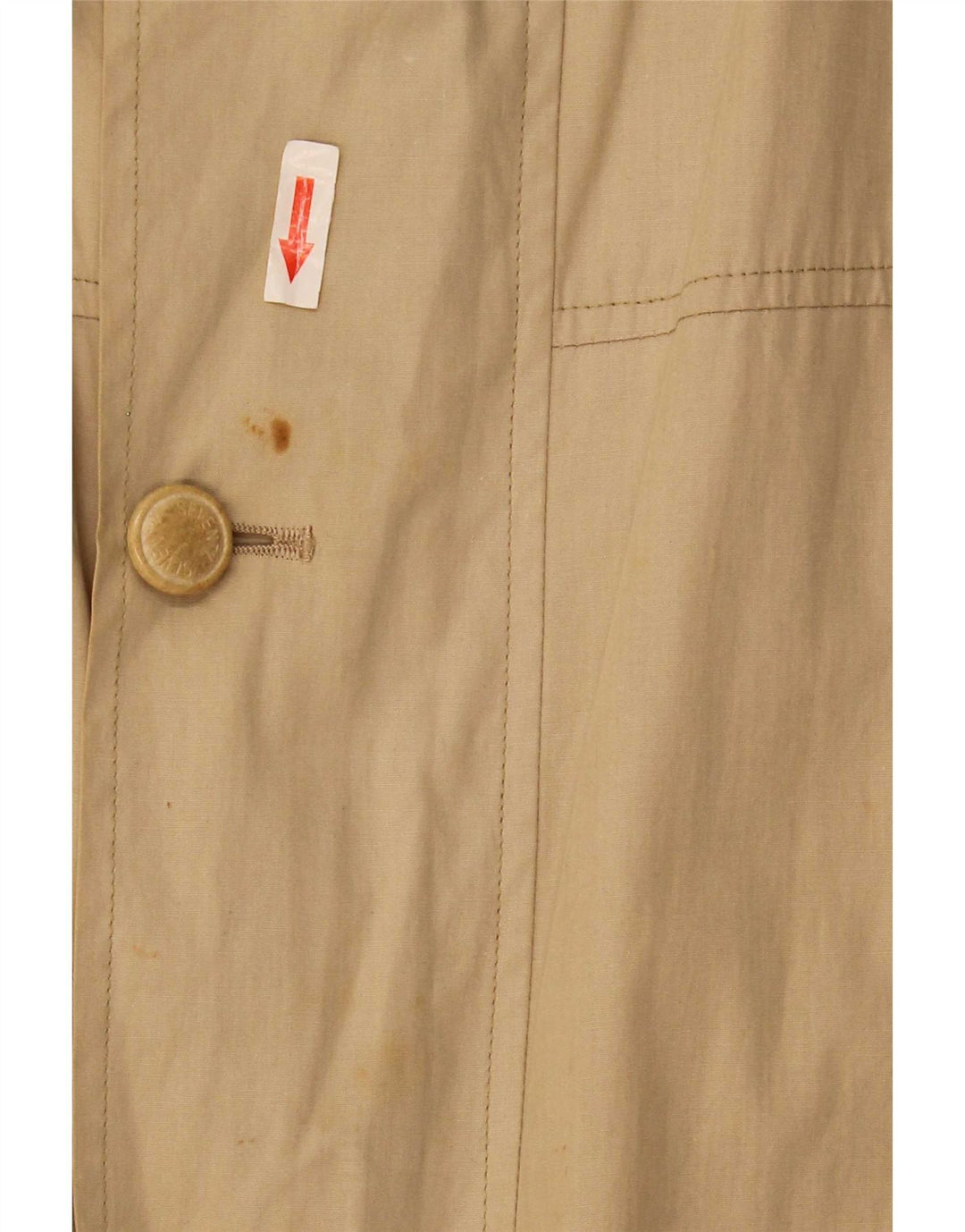 Seventy Mens Bomber Jacket UK 38 Medium Beige Cotton