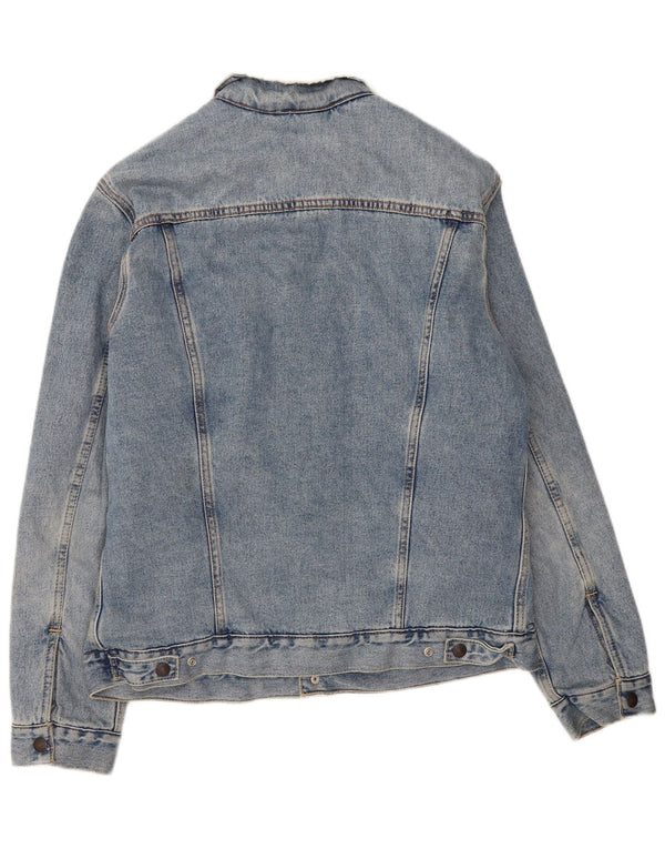 Męska kurtka dżinsowa Levi's Sherpa UK 40, duża niebieska
