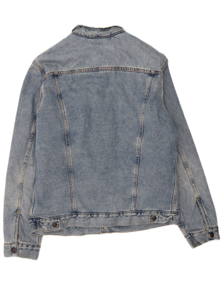 Męska kurtka dżinsowa Levi's Sherpa UK 40, duża niebieska